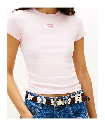 Tommy Badge Ribbed Slim T-Shirt