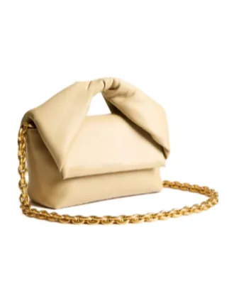 Medium Twister Bag In Taupe Leather