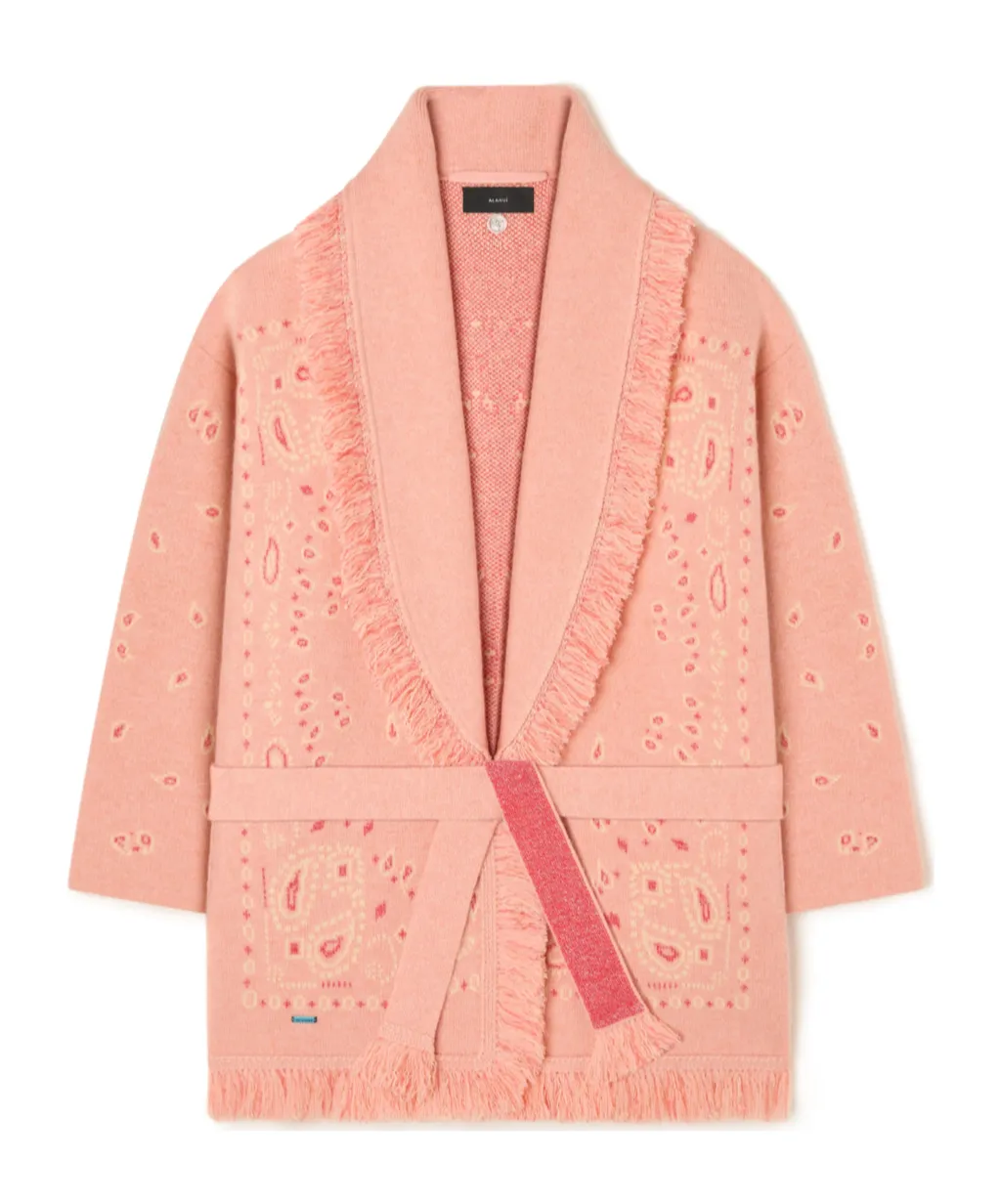 Alanui Bandana Jacquard Cardigan