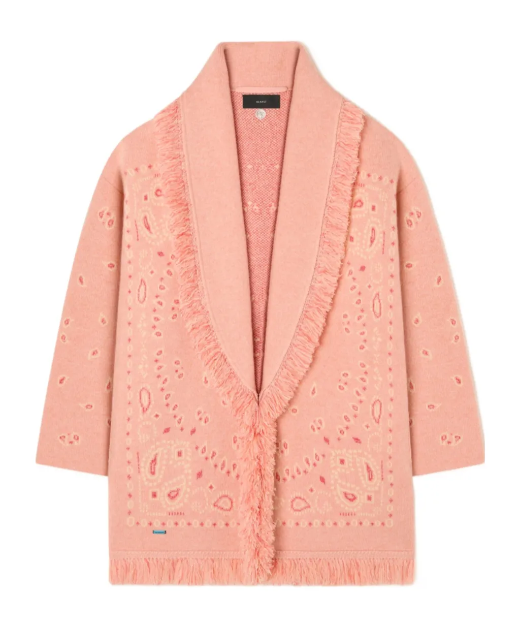 Alanui Bandana Jacquard Cardigan