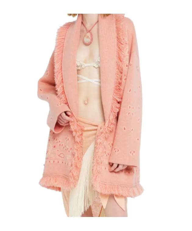 Alanui Bandana Jacquard Cardigan