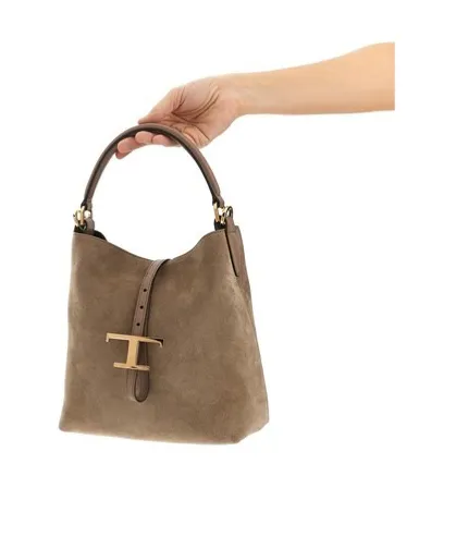 Tod's Logo Plaque Tote Bag