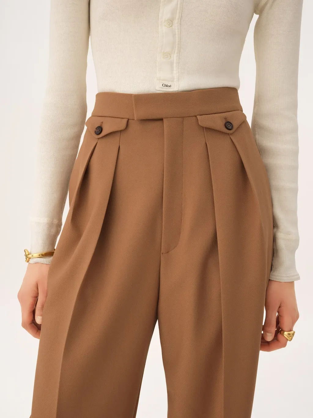 Flap-Pockets Trousers