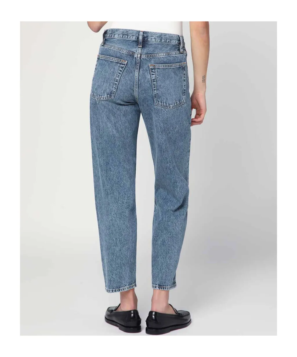 Frame Mid-Rise Straight-Leg Jeans