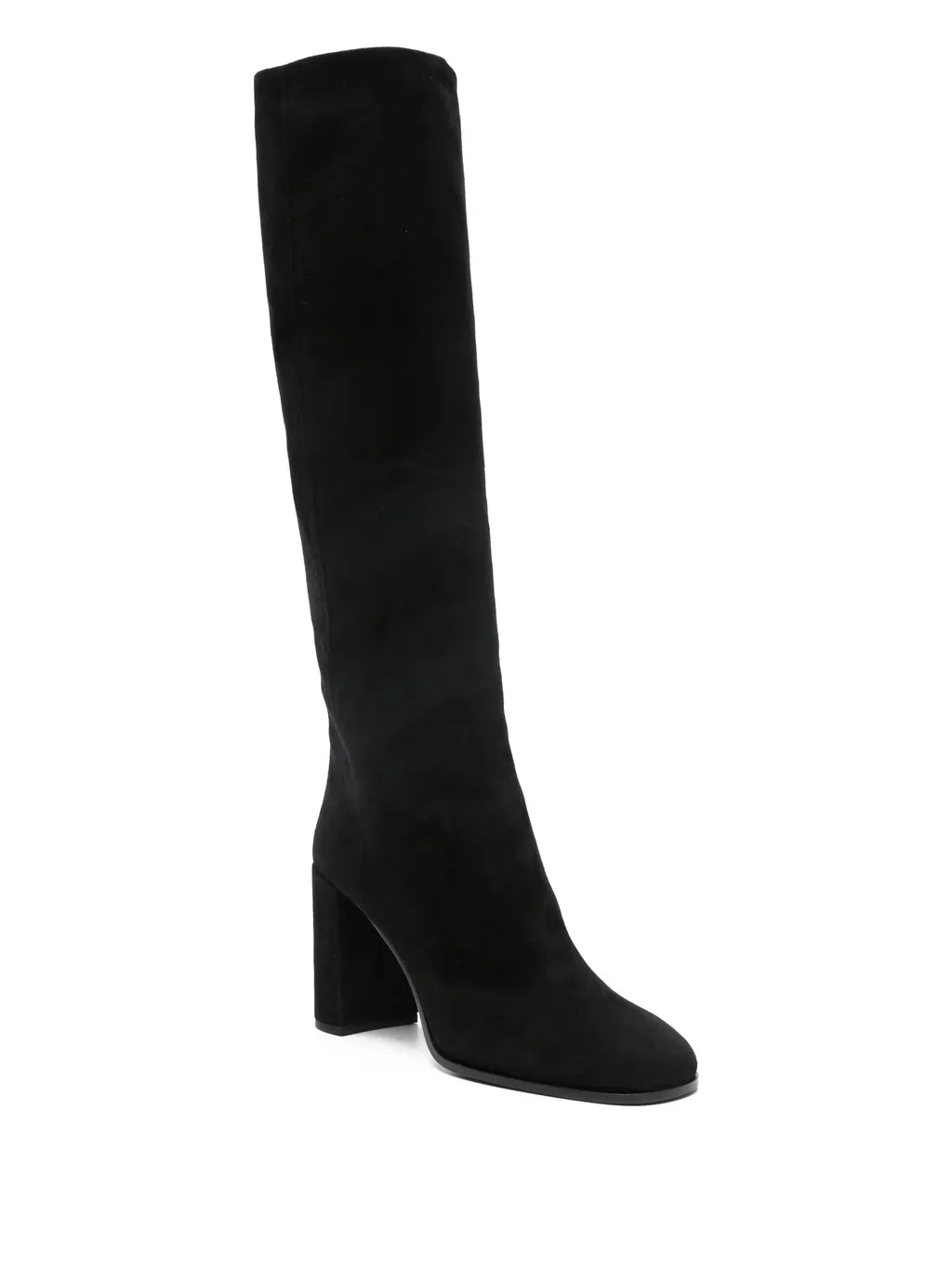Prada Block-Heeled Knee-High Boots
