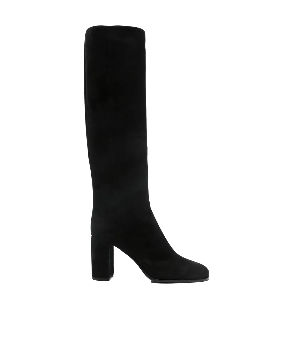 Prada Block-Heeled Knee-High Boots