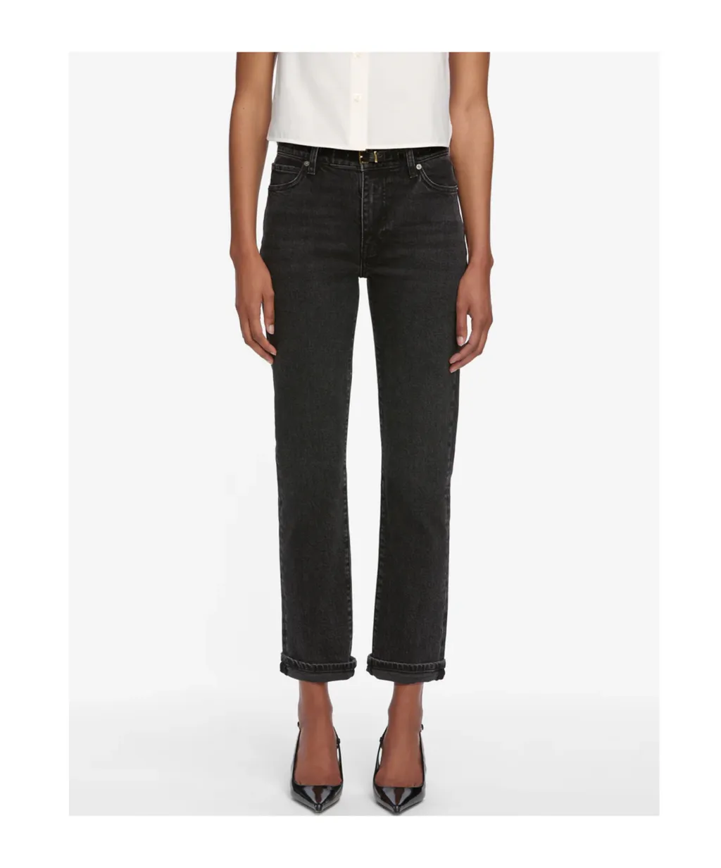 Frame Mid-Rise Slim-Fit Jeans