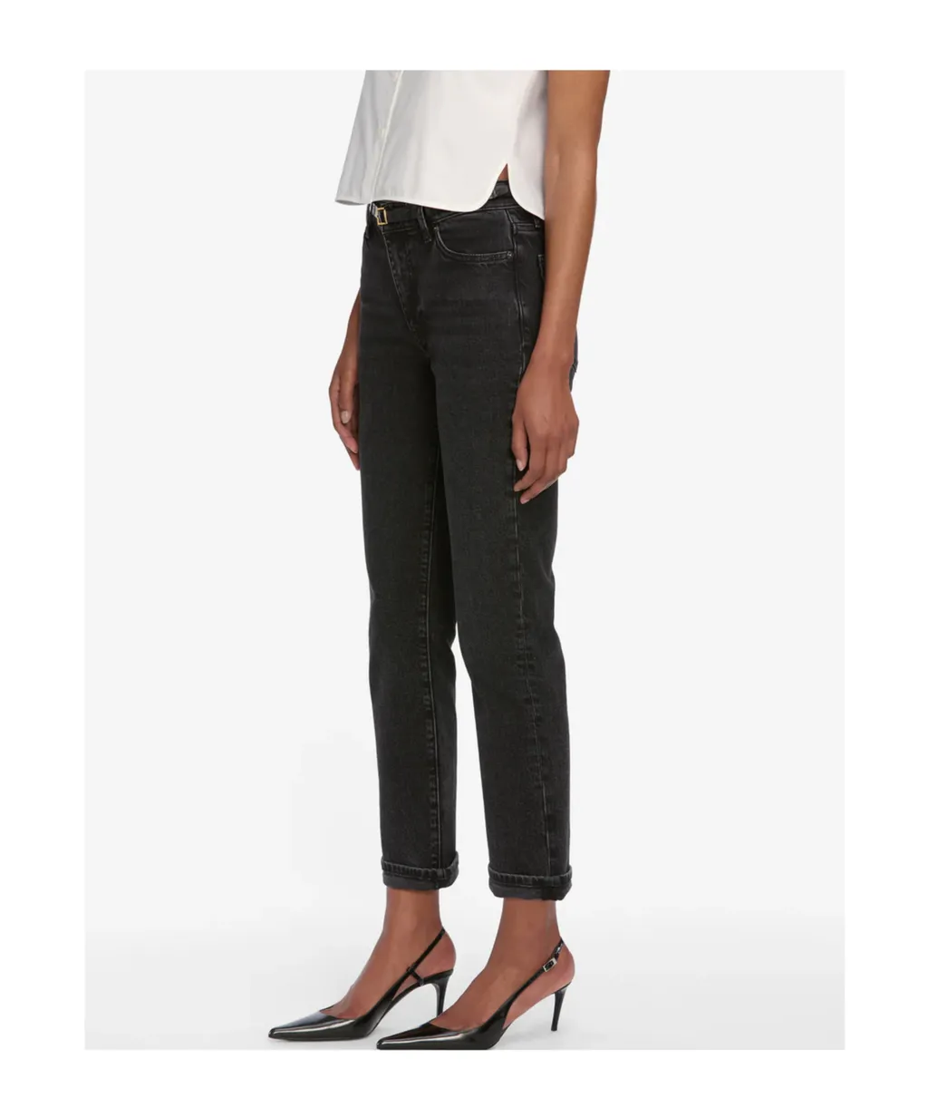 Frame Mid-Rise Slim-Fit Jeans