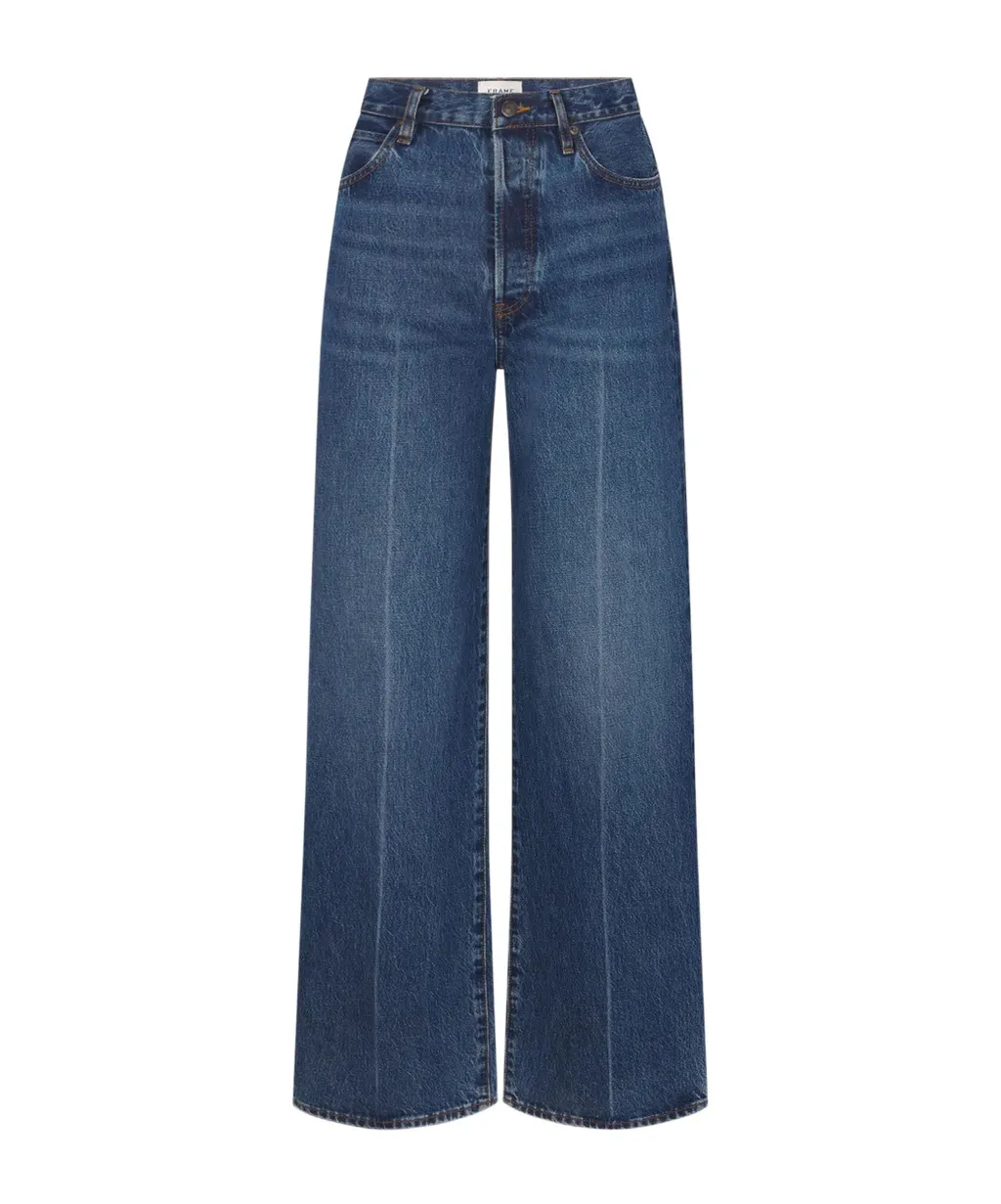 High-Waisted Wide-Leg Jeans