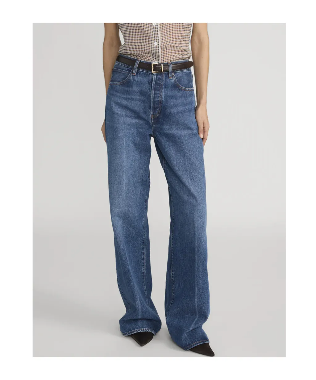 High-Waisted Wide-Leg Jeans