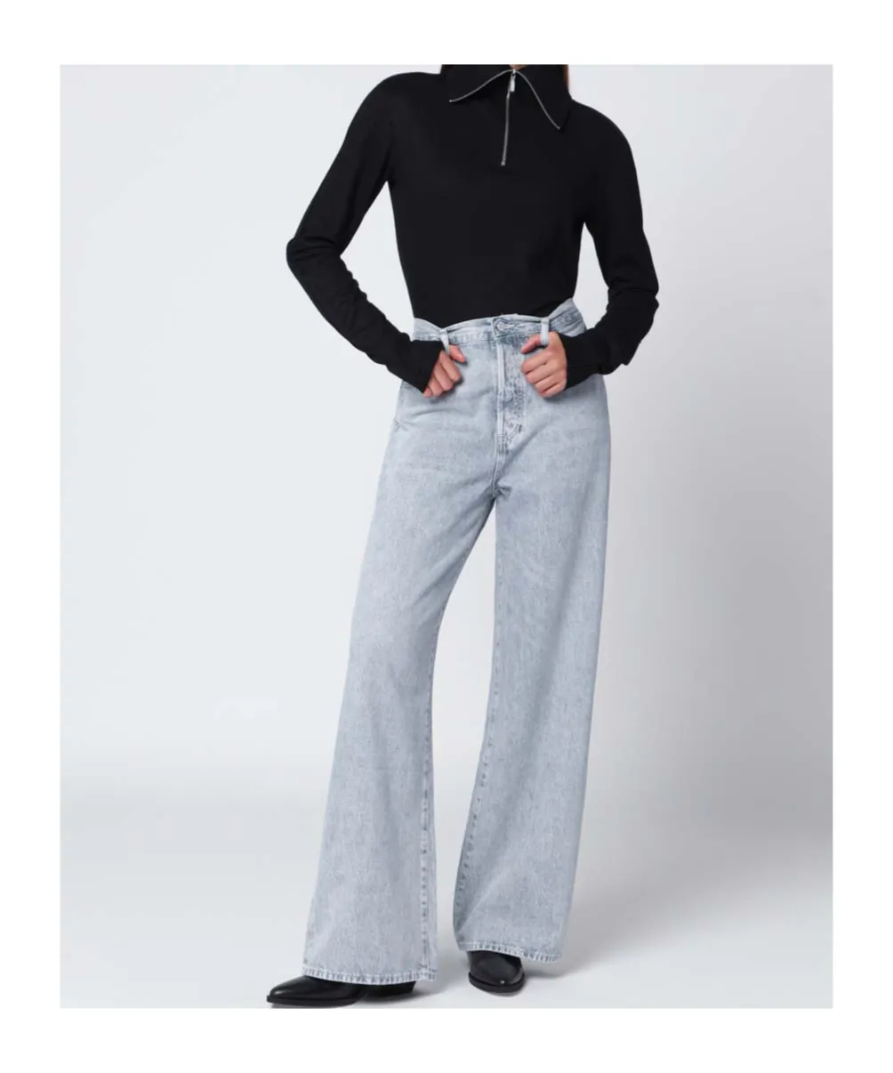 High-Waisted Wide-Leg Jeans