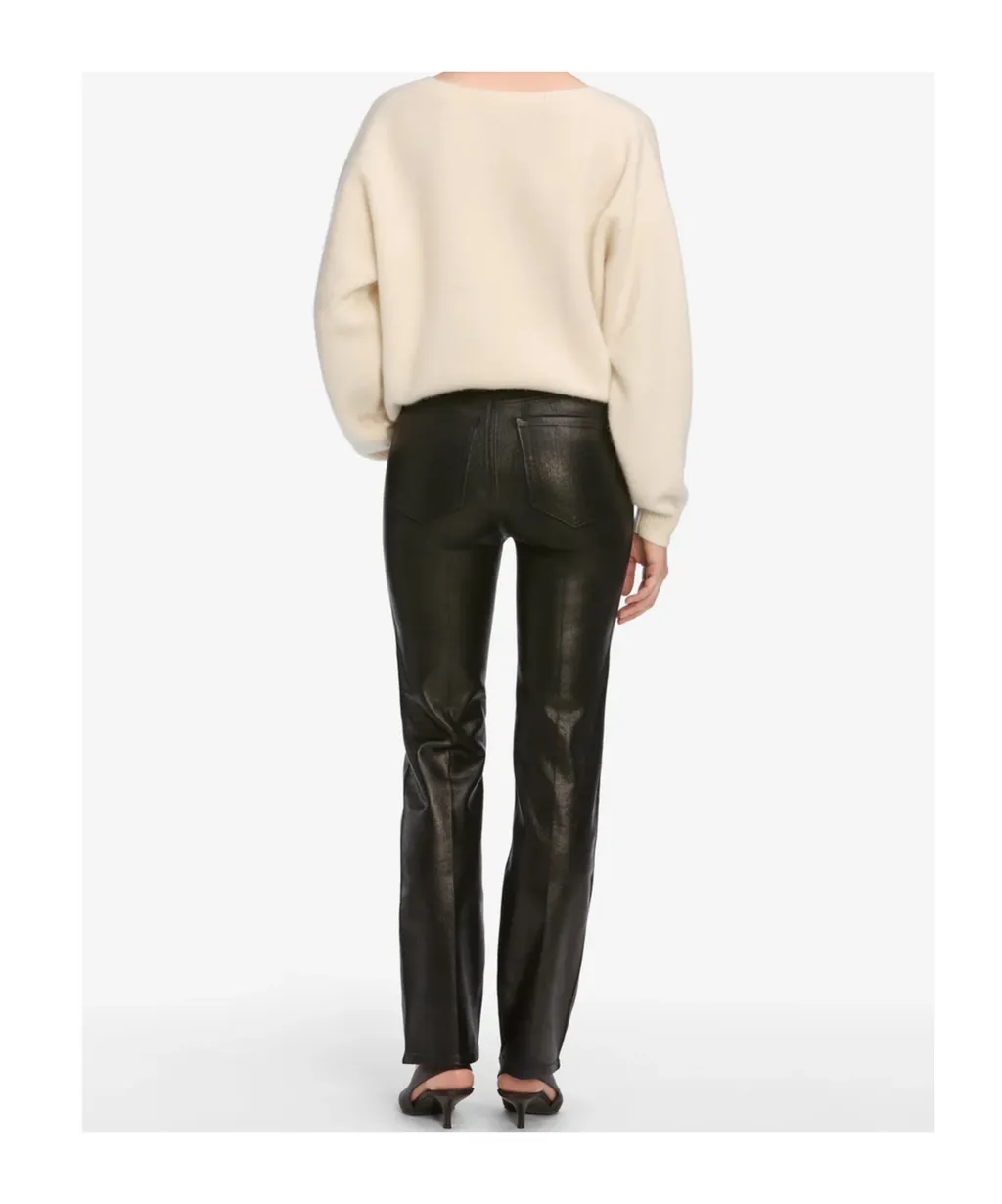 High-Waisted Straight-Leg Jeans