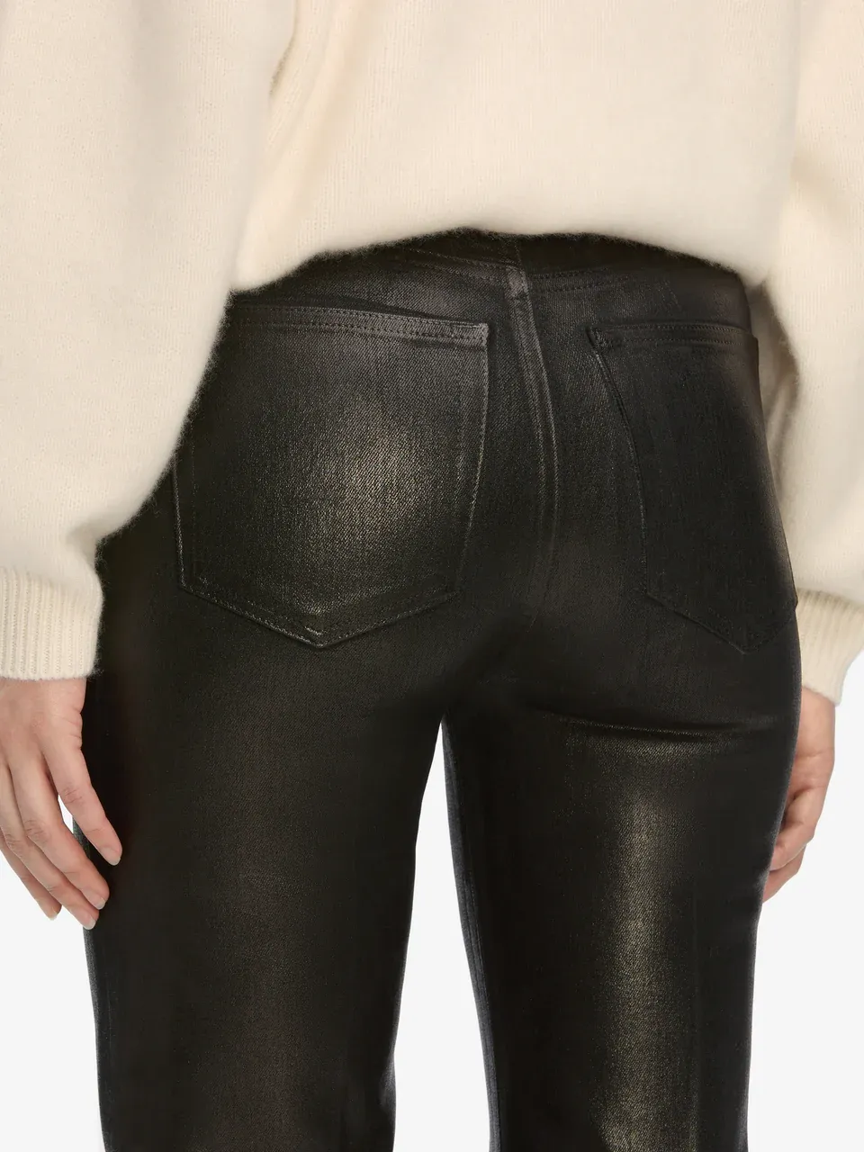 High-Waisted Straight-Leg Jeans