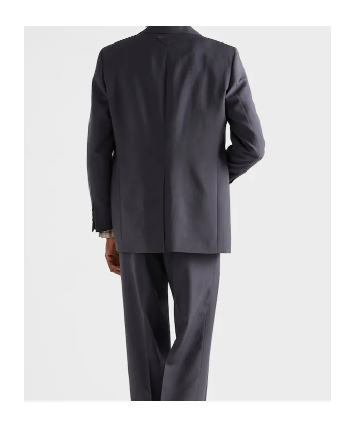 Single-Breasted Wool And Mohair Jacket