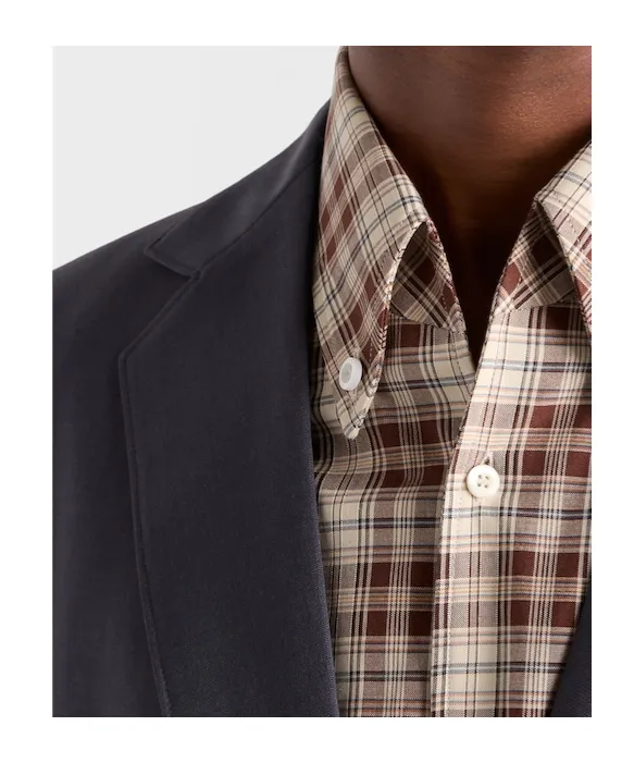 Single-Breasted Wool And Mohair Jacket