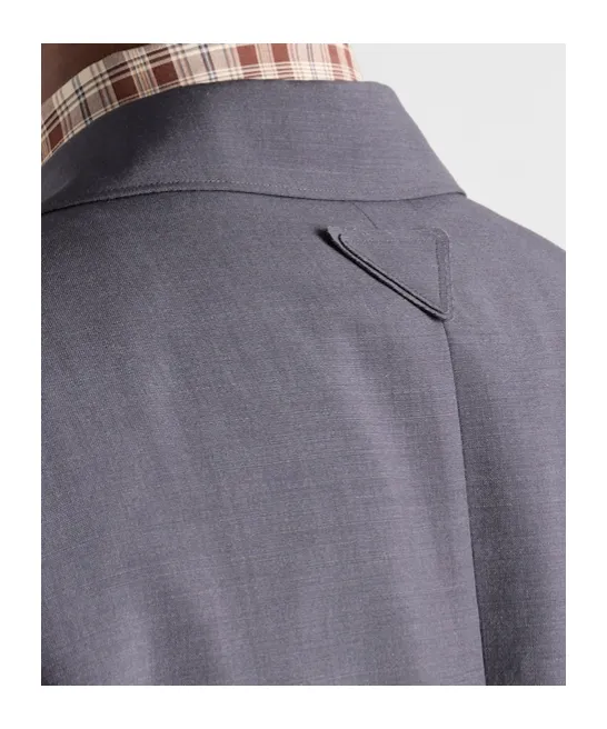 Single-Breasted Wool And Mohair Jacket