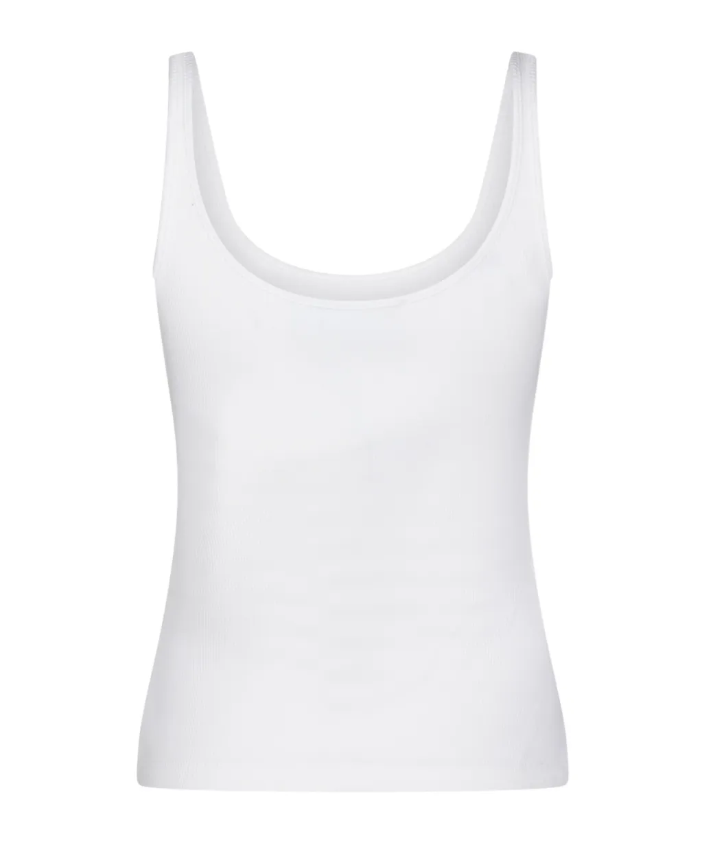 Blumarine Logo-Embellished Ribbed Top