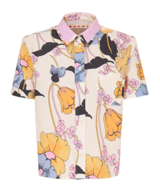 Marni Floral-Print Buttoned Shirt