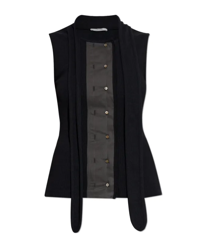 Lemaire Draped Panelled Sleeveless Top