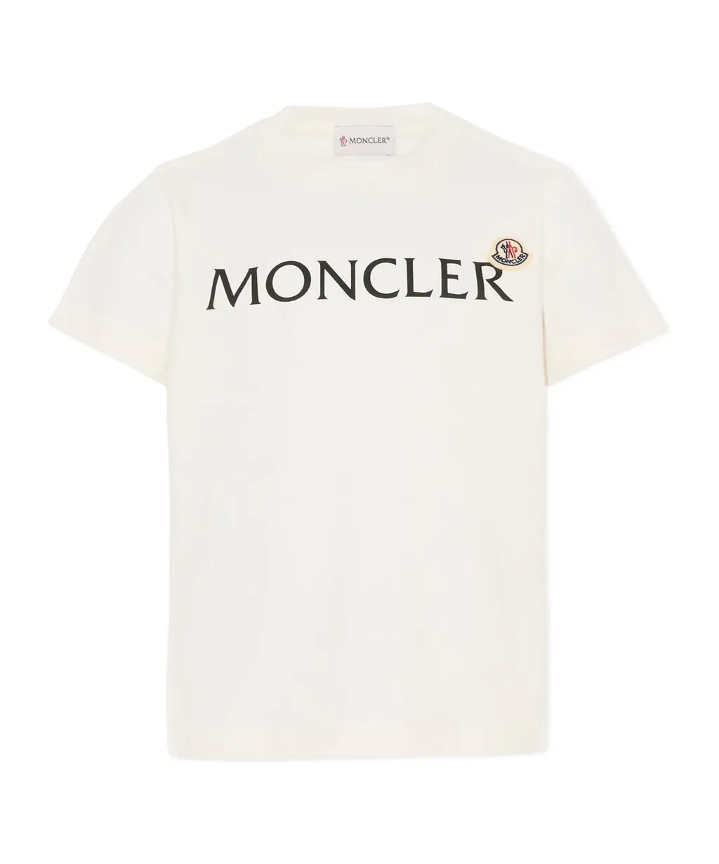 Moncler Enfant Logo Printed Crewneck T-Shirt