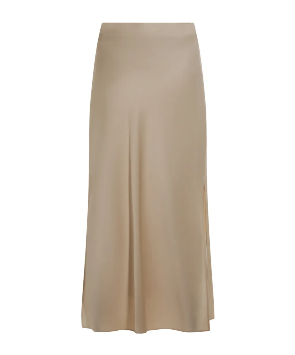 Brunello Cucinelli Slit Detailed Maxi Skirt