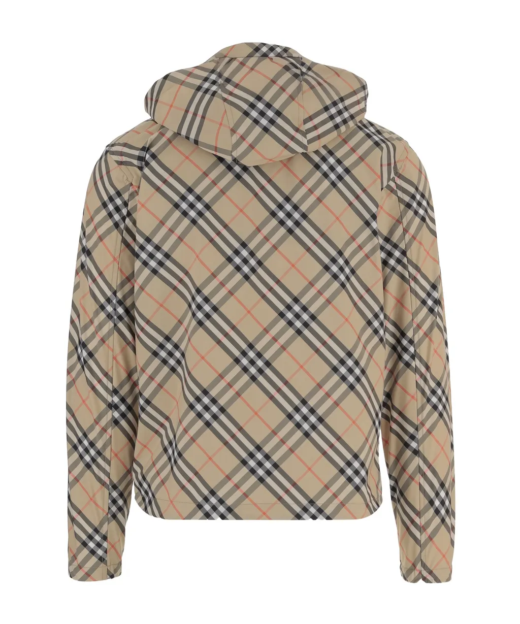 Burberry Checked Zip-Up Jacket