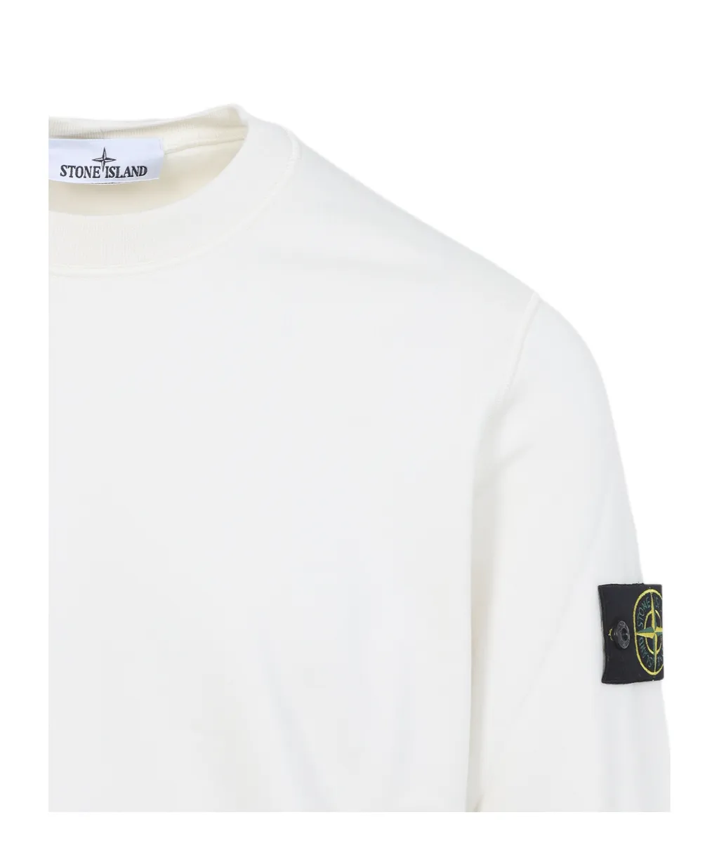 Stone Island Logo Patch Crewneck Sweatshirt