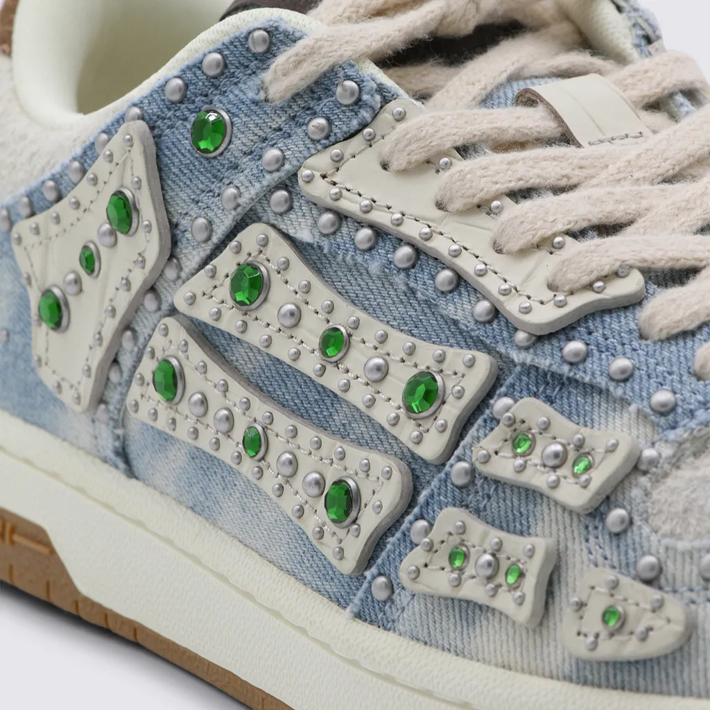 Amiri Skel Top Low Embellished Sneakers