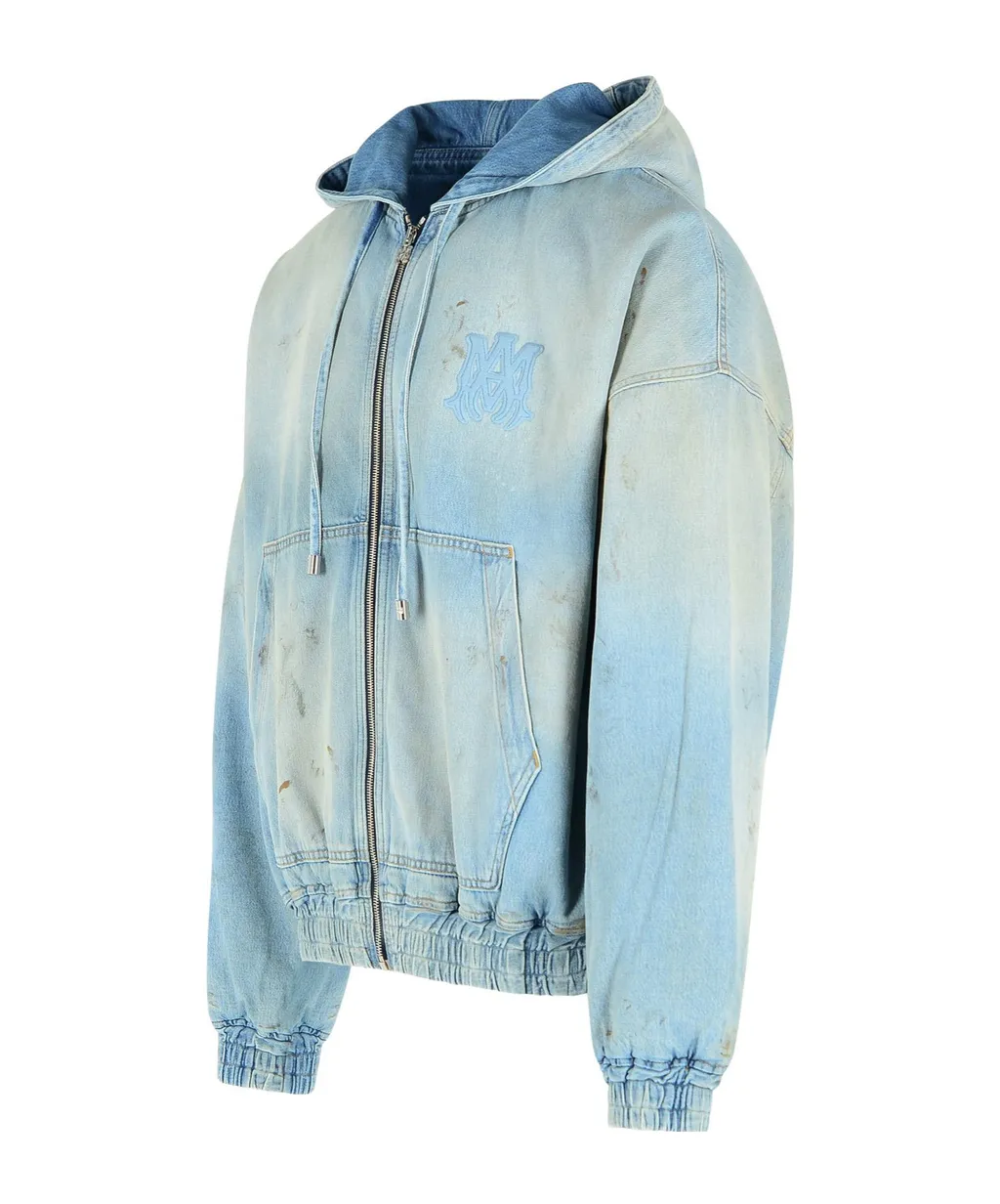 Amiri Logo Patch Zip-Up Jacket