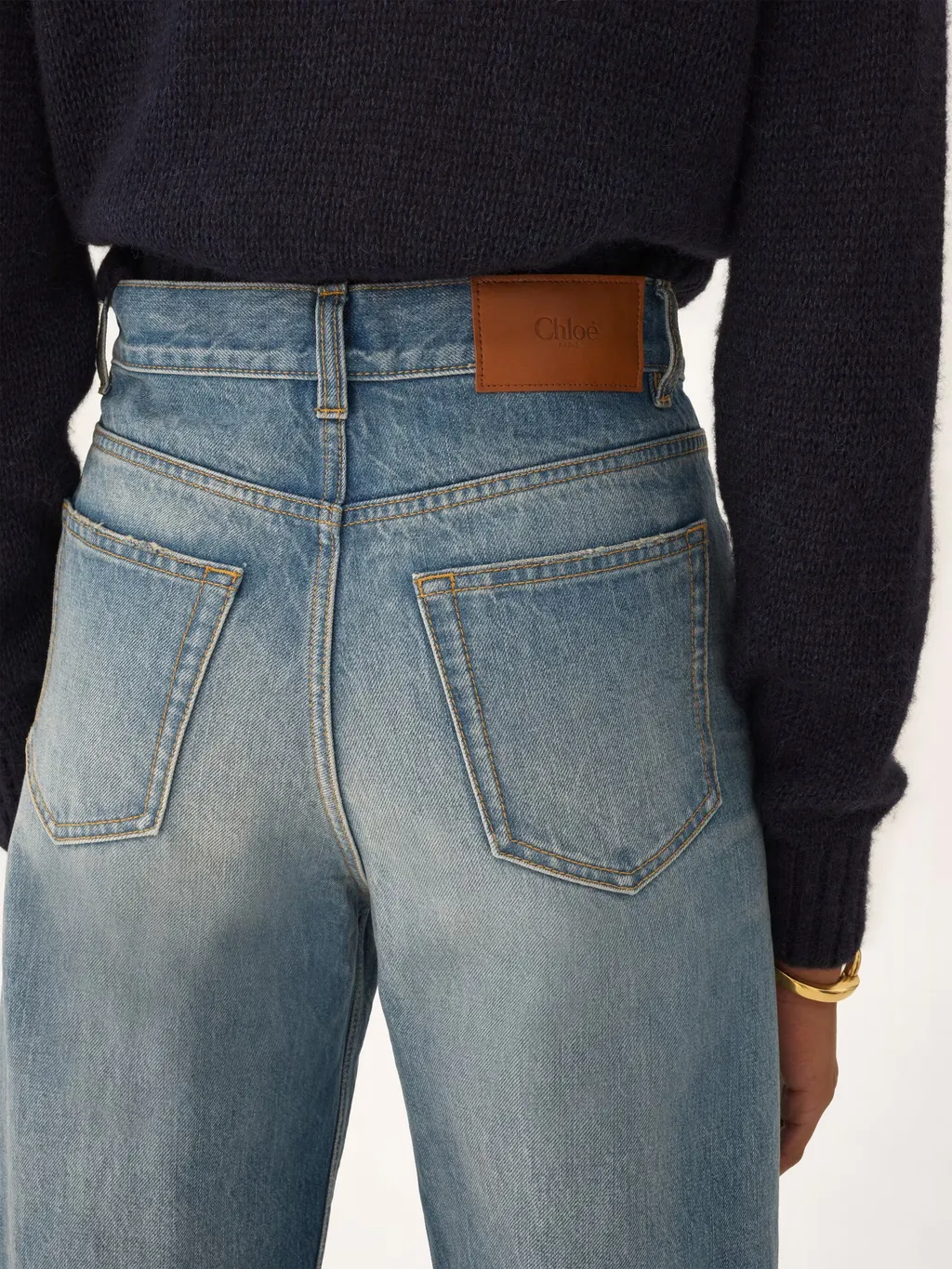 Chlo High-Waisted Cropped Jeans
