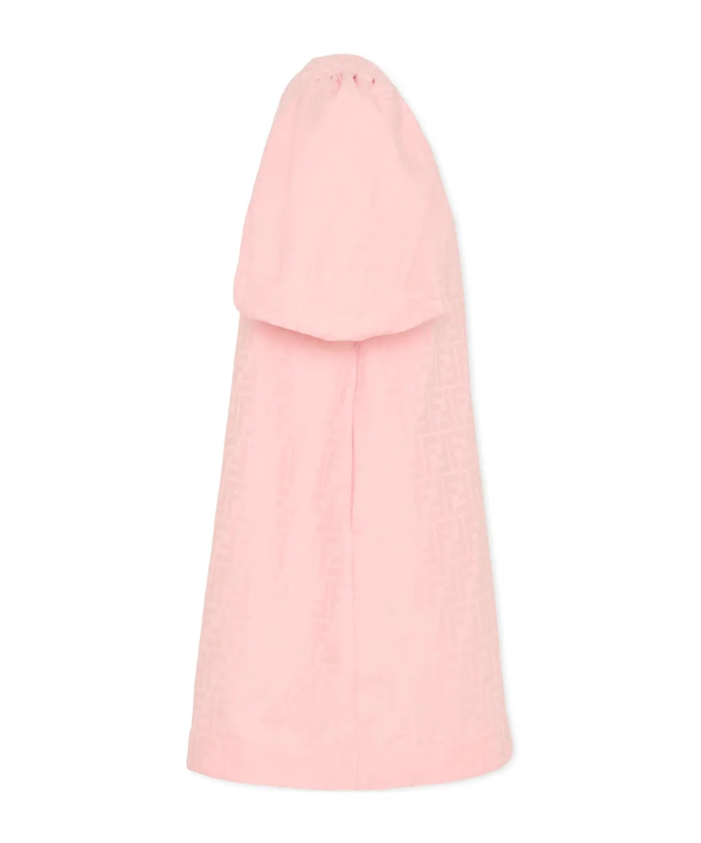 Fendi Kids Puff-Sleeved Crewneck Dress