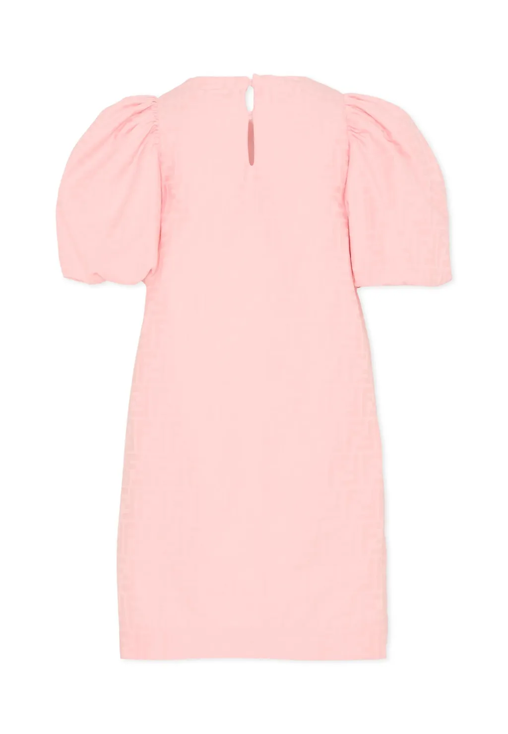 Fendi Kids Puff-Sleeved Crewneck Dress