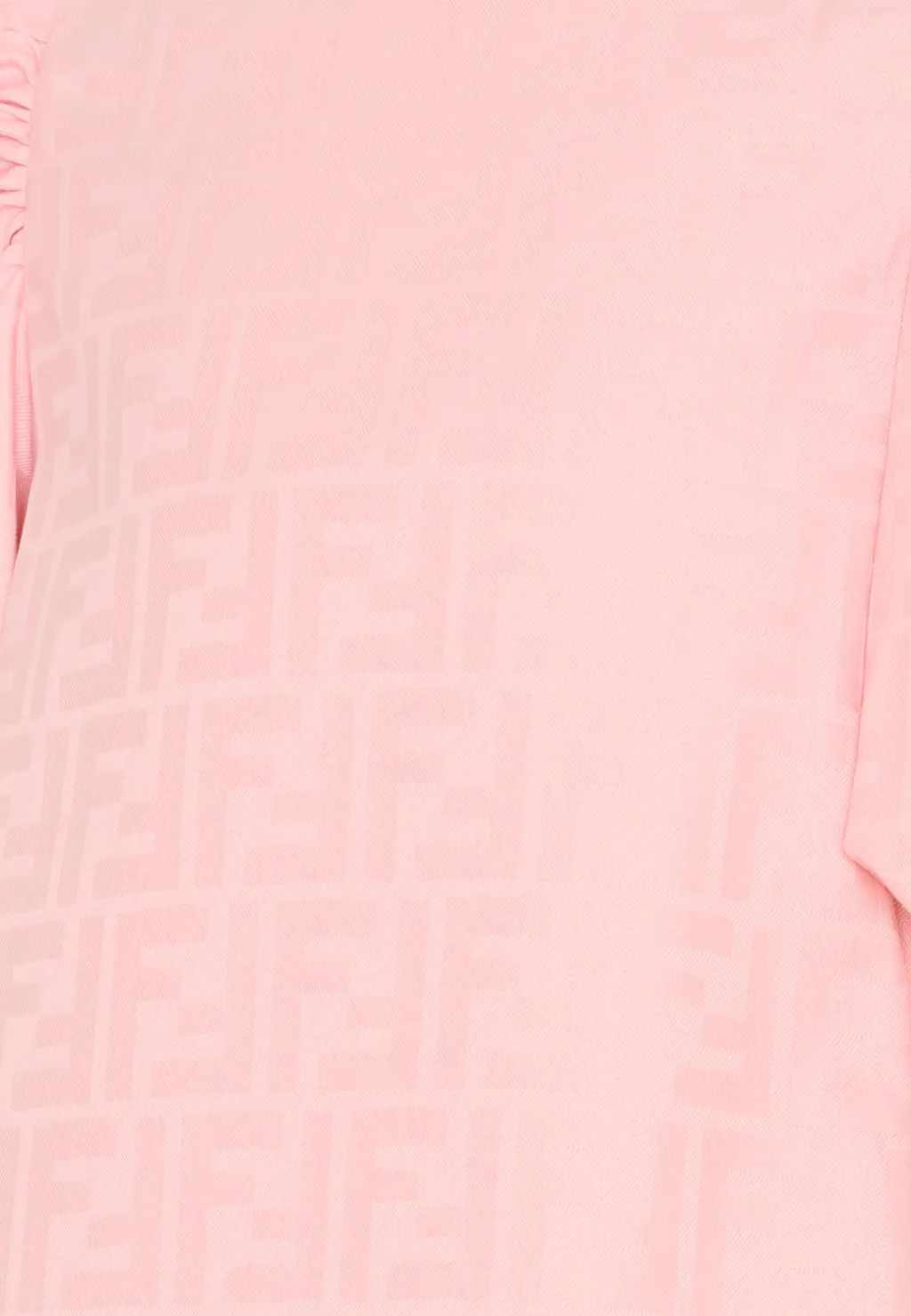 Fendi Kids Puff-Sleeved Crewneck Dress