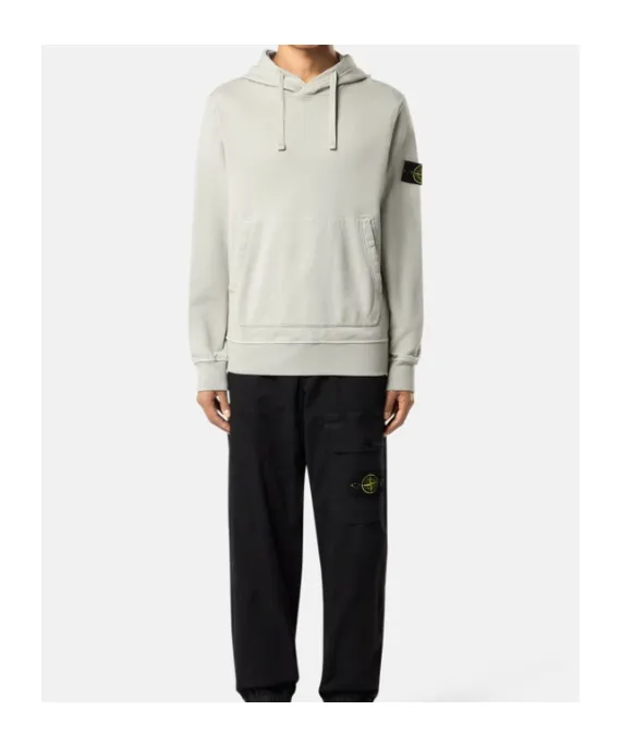 Stone Island Logo Patch Drawstring Hoodie