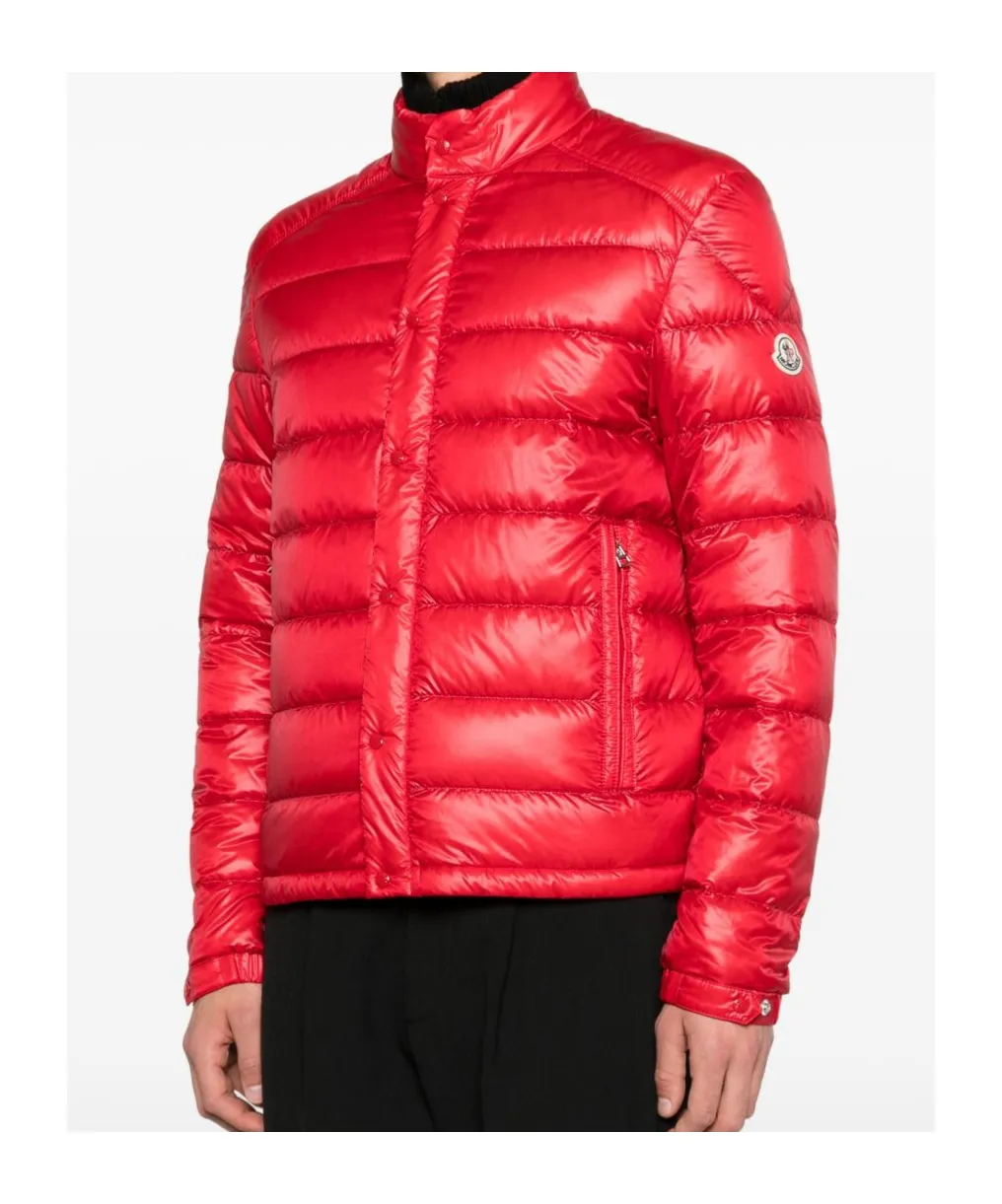 Moncler Selves Button-Up Short Padded Jacket