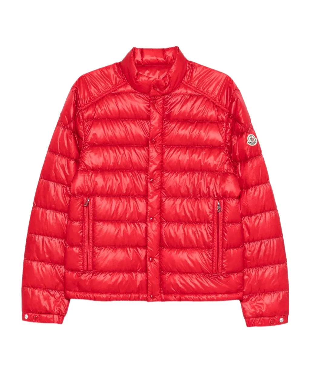 Moncler Selves Button-Up Short Padded Jacket