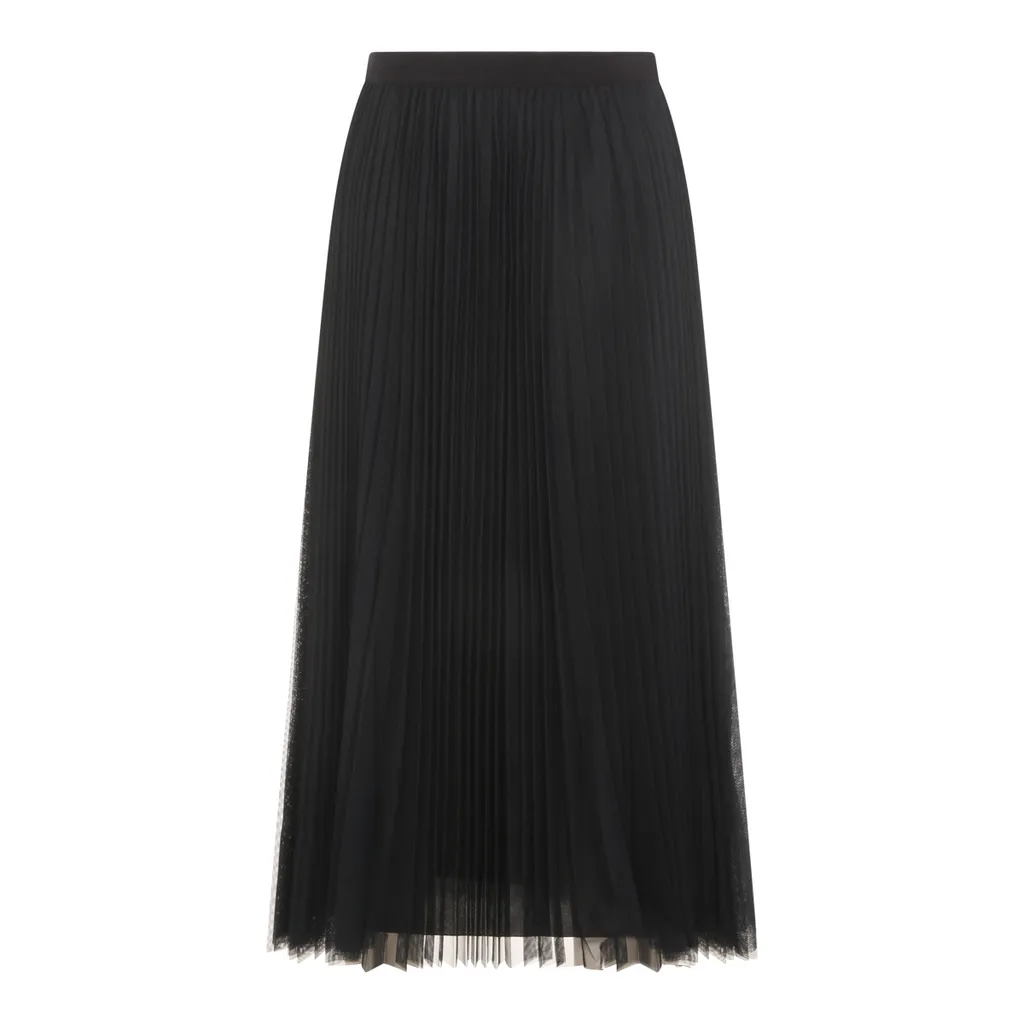 Fabiana Filippi Wide Pleated Tulle Skirt