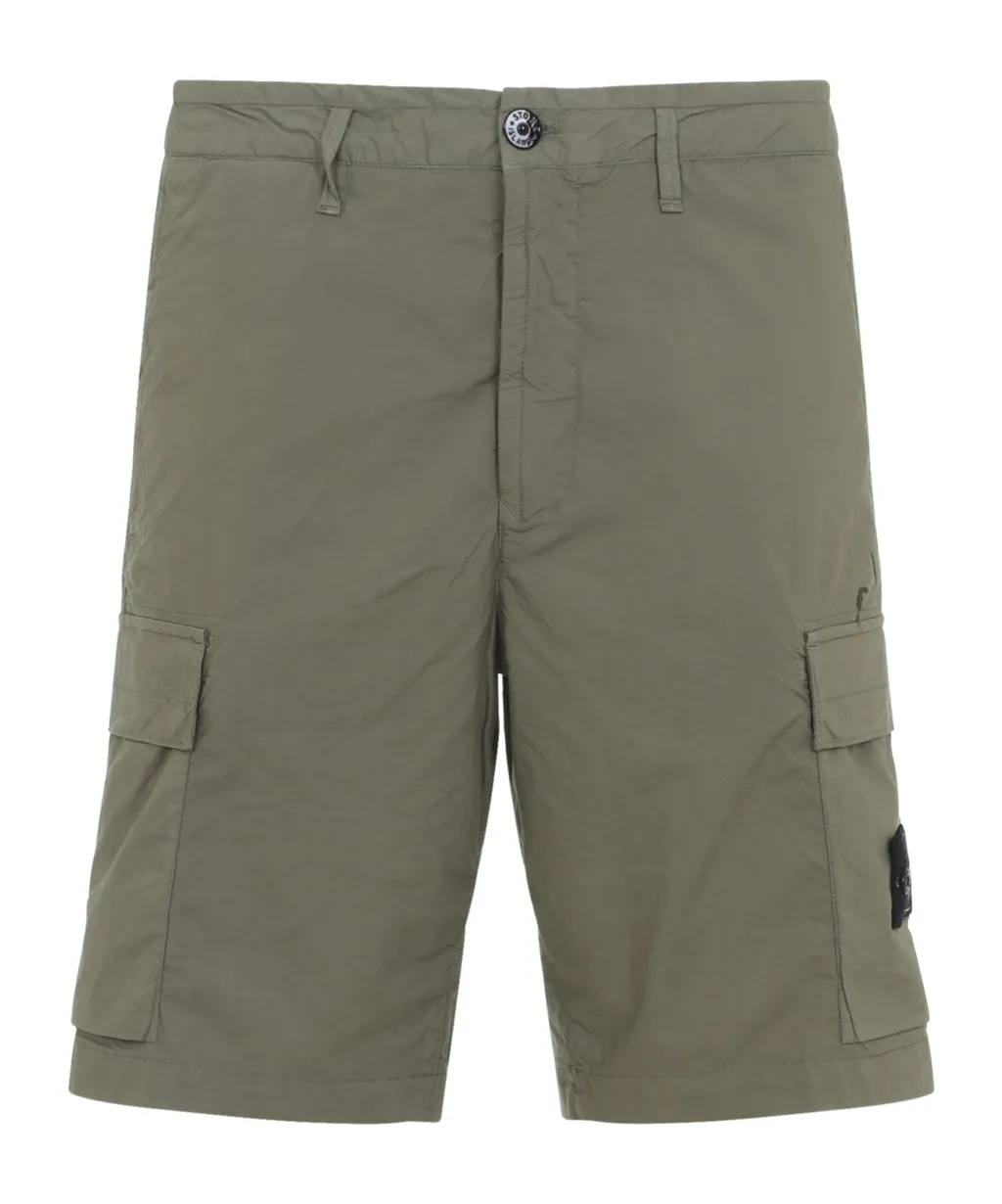 Stone Island Regular Fit Cargo Bermuda Shorts