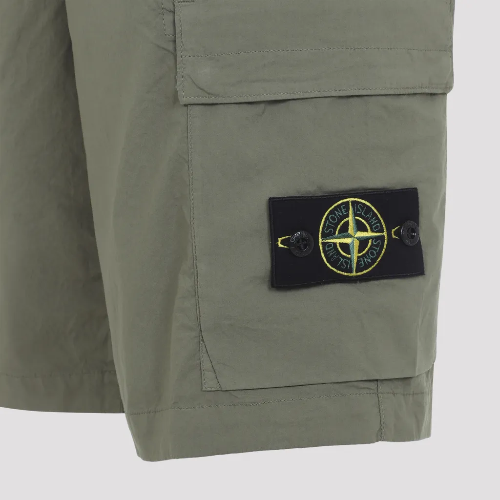 Stone Island Regular Fit Cargo Bermuda Shorts