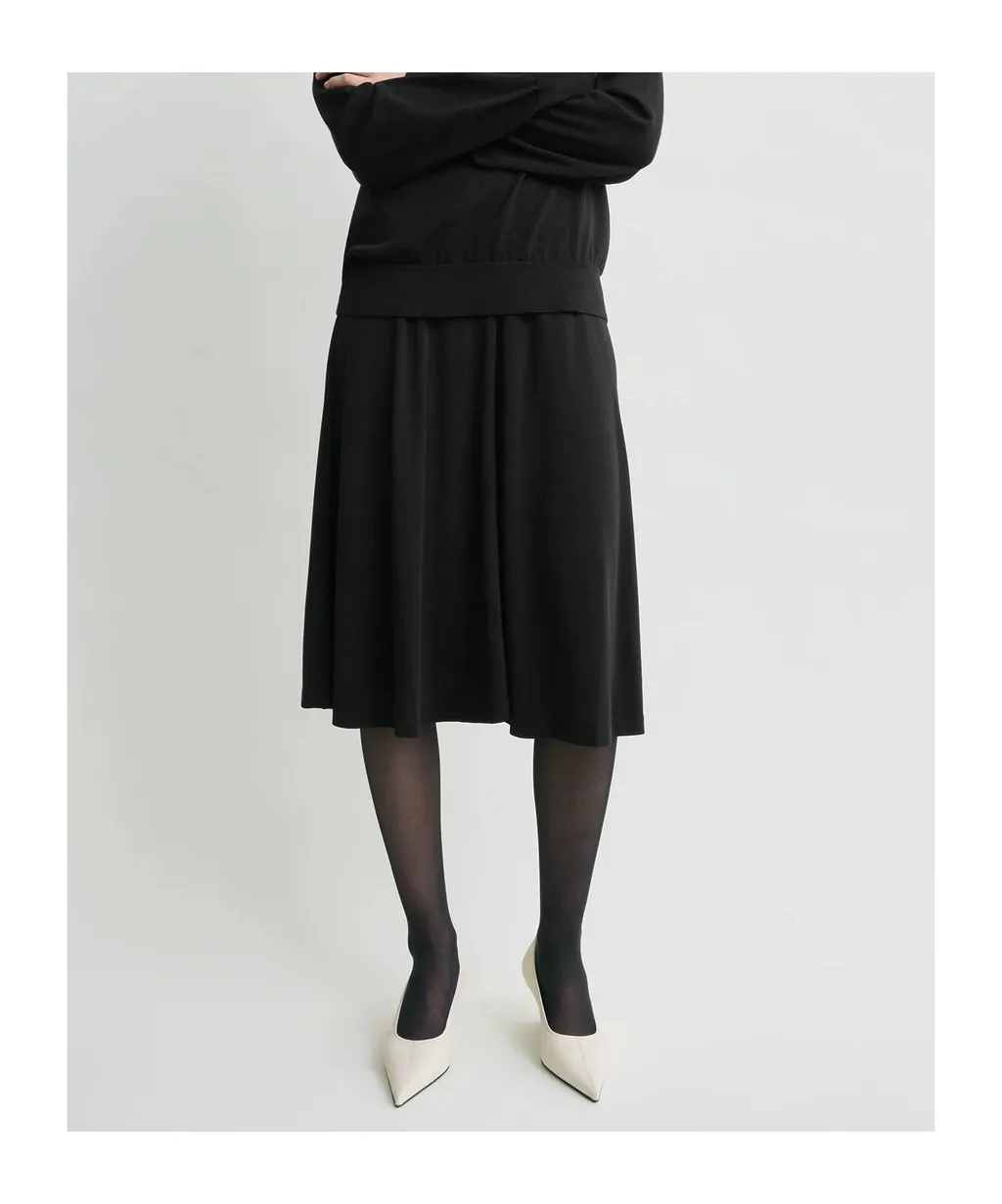 TotÊMe A-Line Fluid Midi Skirt