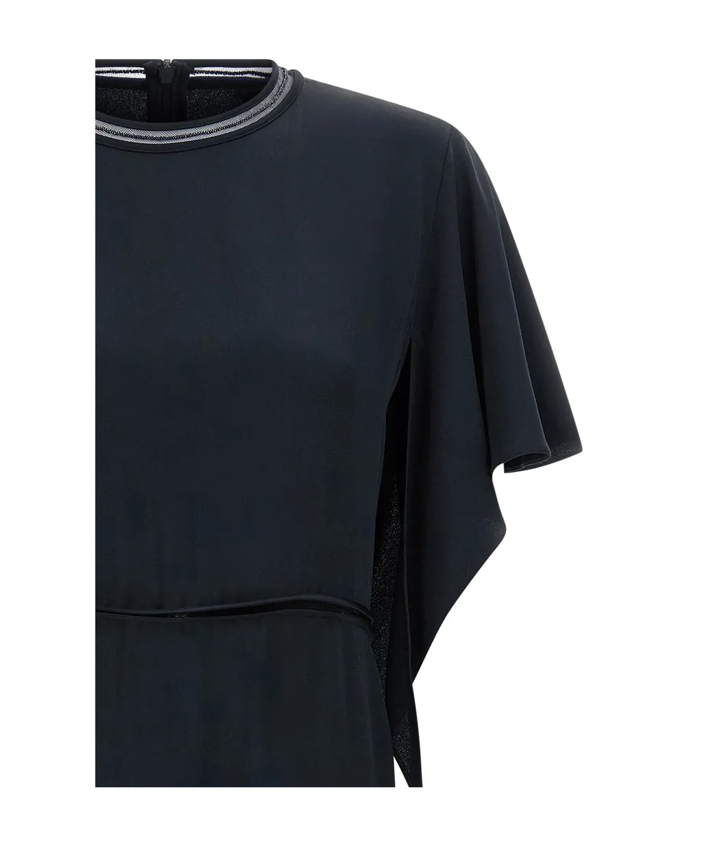 Fabiana Filippi Cut-Out Ruffle Midi Dress
