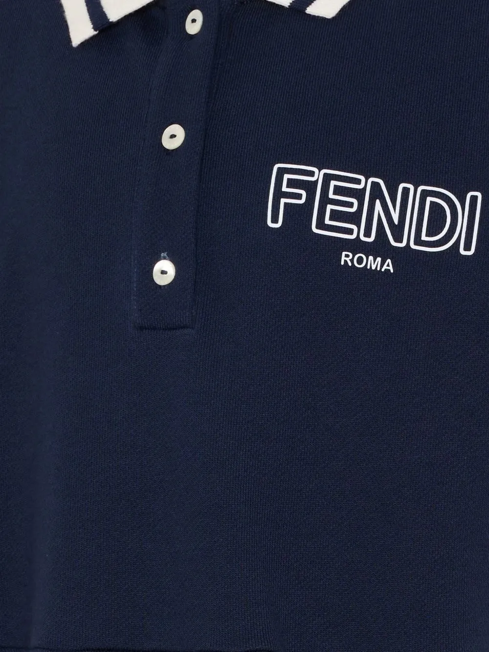 Fendi Kids Logo Detailed Flared Dress