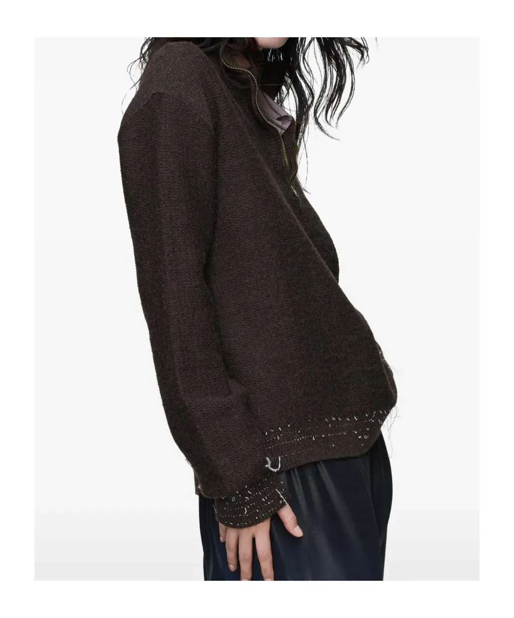 Wool Quarter-Zip Sweater
