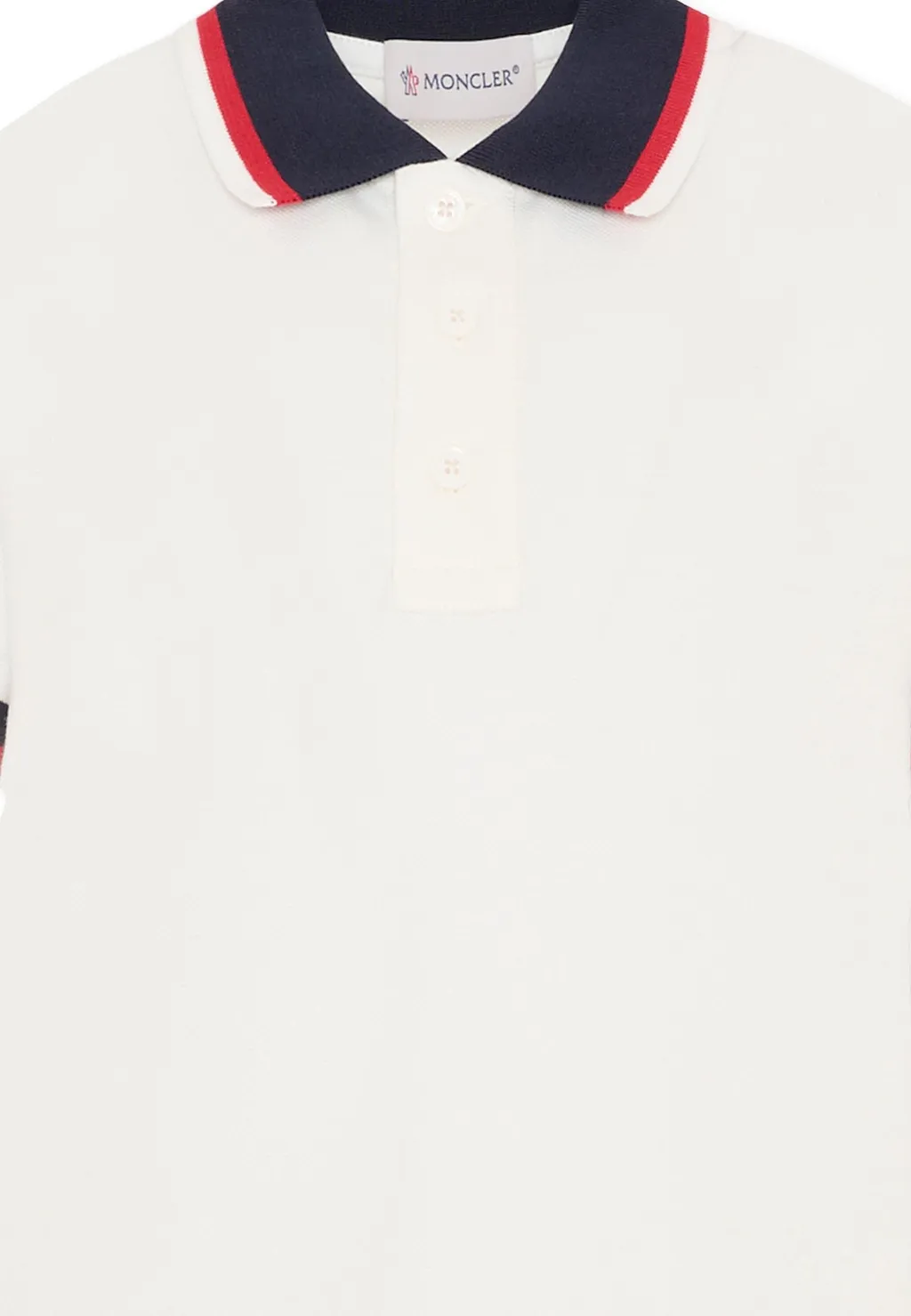 Moncler Enfant Tricolor Polo Shirt