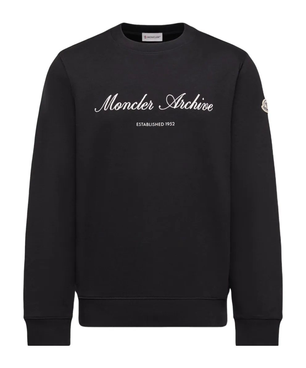 Moncler Logo Patch Crewneck Sweatshirt