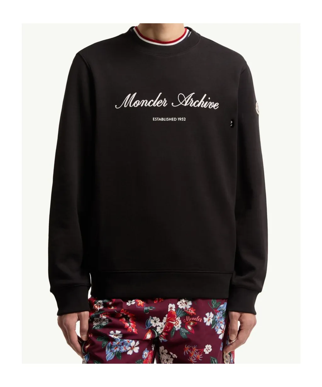 Moncler Logo Patch Crewneck Sweatshirt