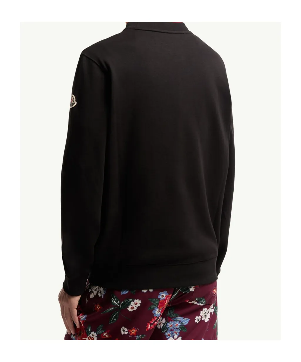 Moncler Logo Patch Crewneck Sweatshirt