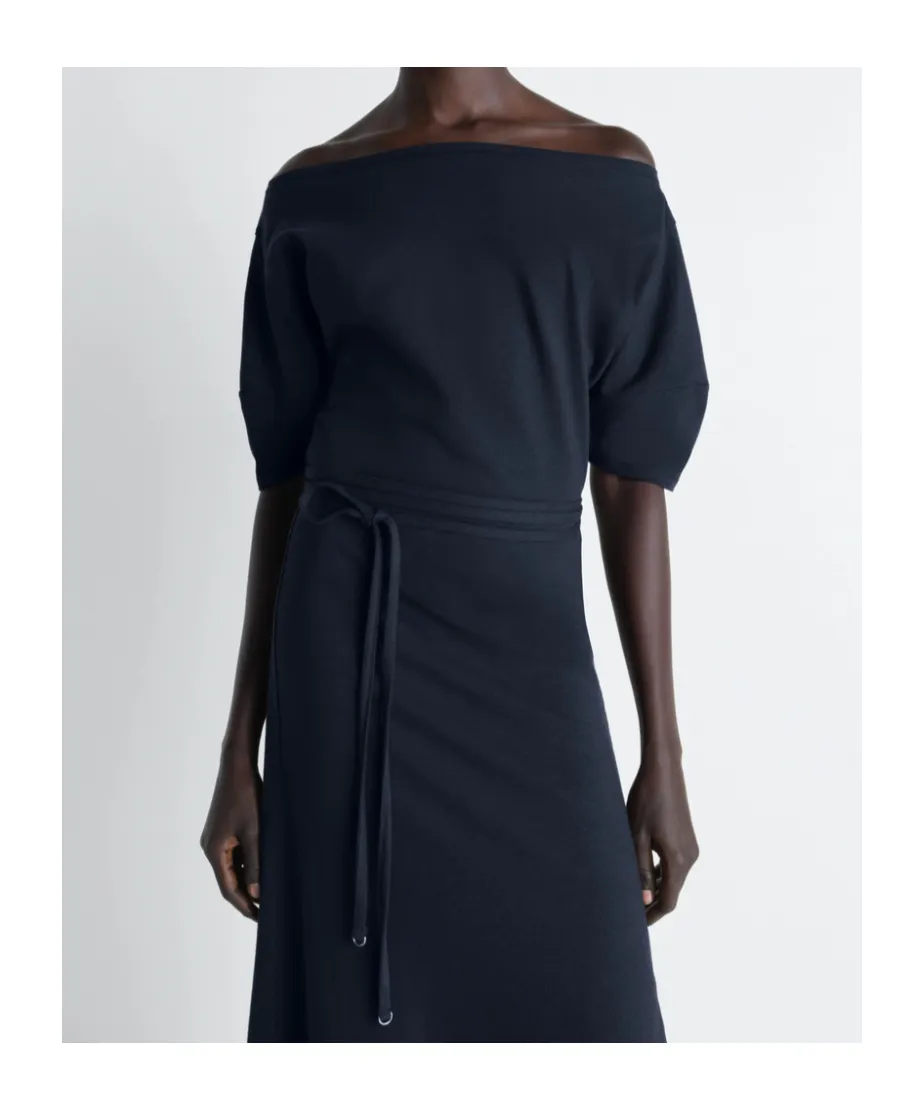 Lemaire Short Sleeve Off Shoulder Dress