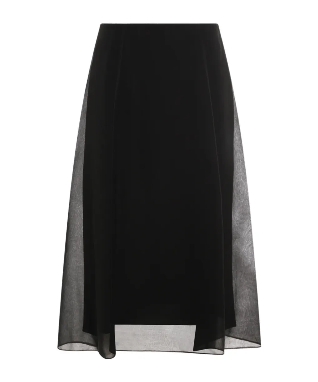 Brunello Cucinelli Flared Hem Midi Skirt