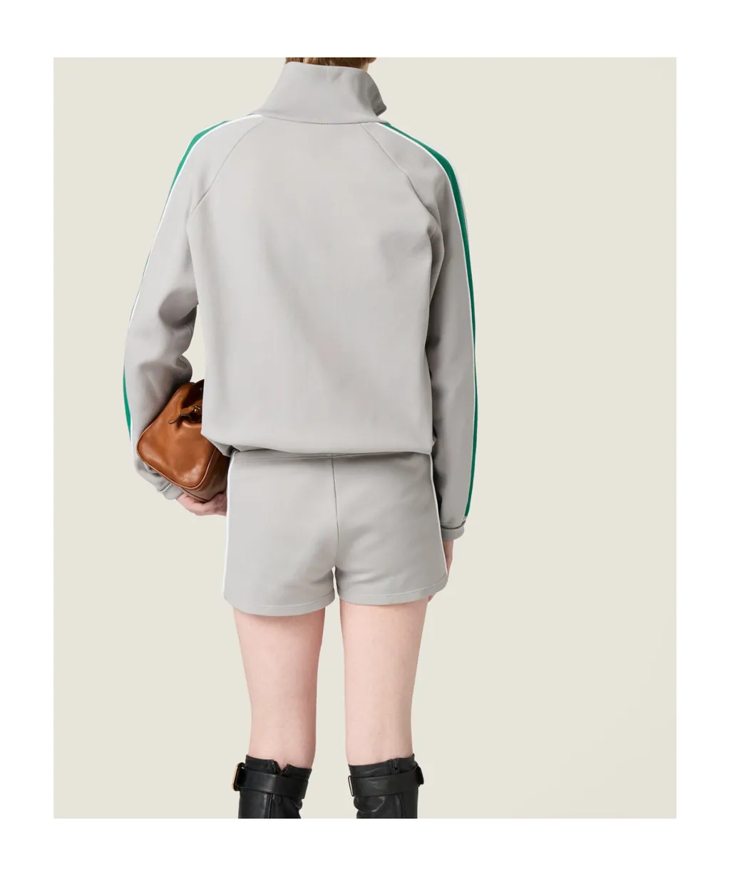 Technical Yarn Zipper Sweatshirt